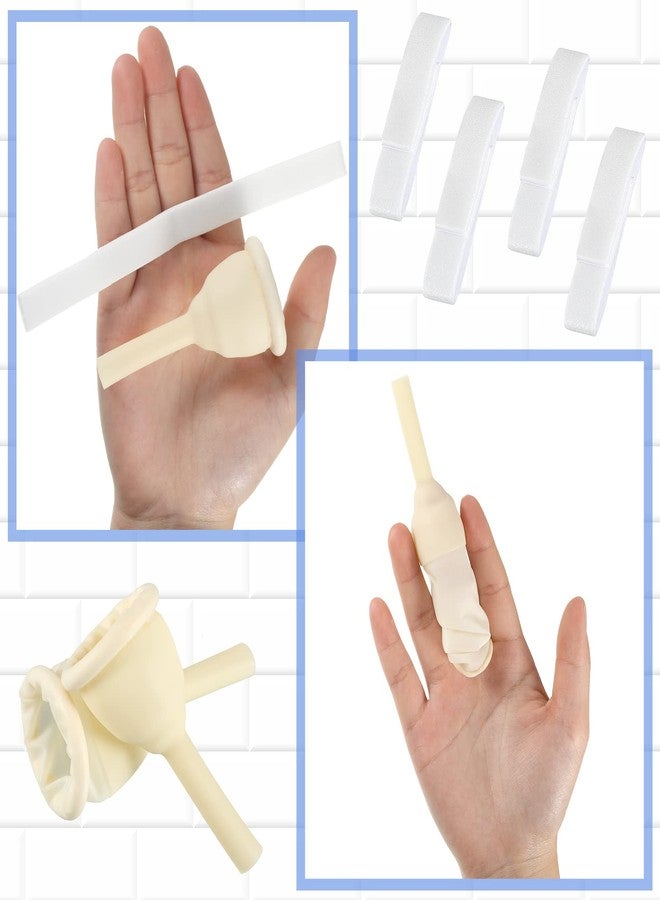 LEIFIDE 50 Pieces Urinal Bag Male External Catheter with Fixer Rubber External Catheter for Men and Incontinence People (35 mm) - Image 4